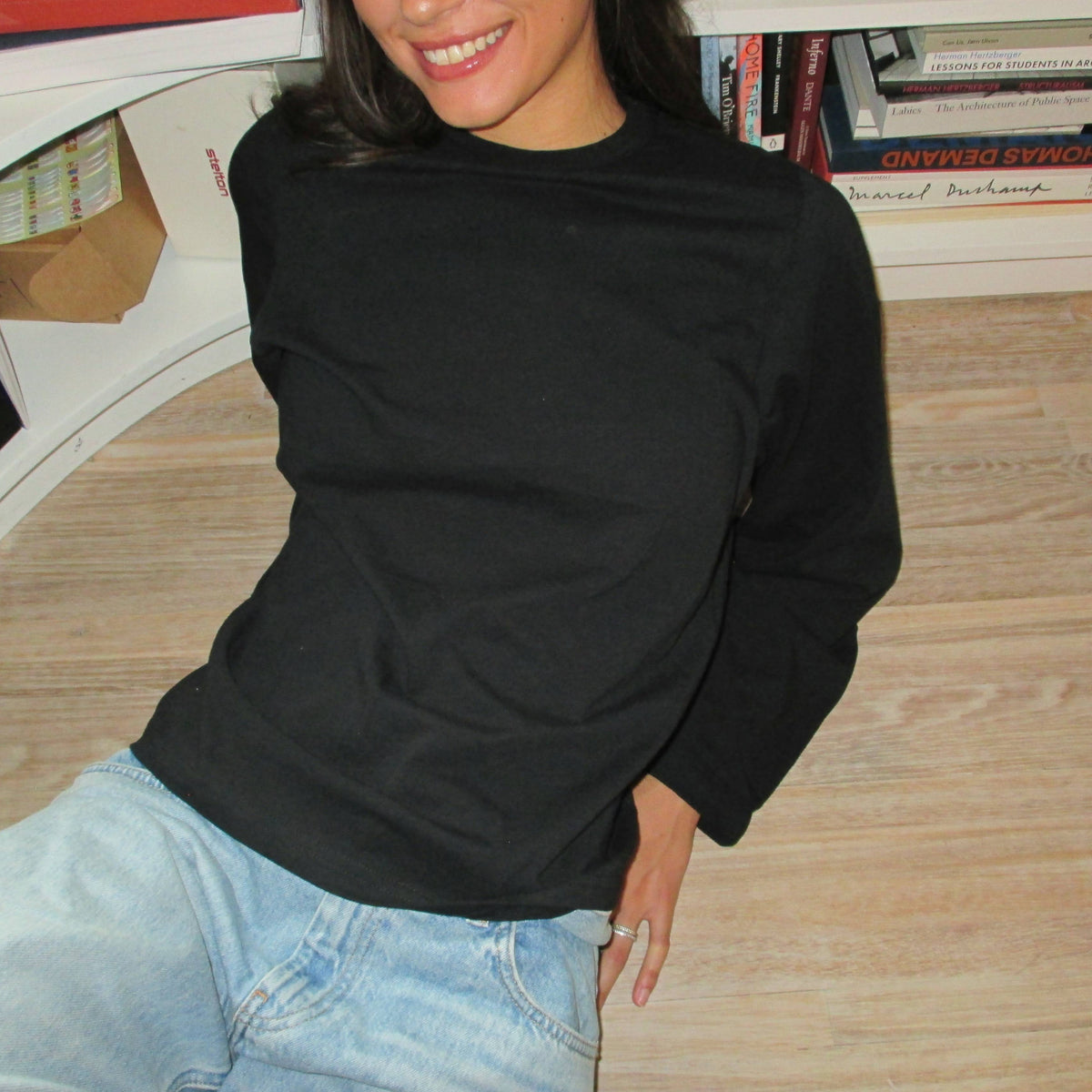 Black Pocket Long Sleeve